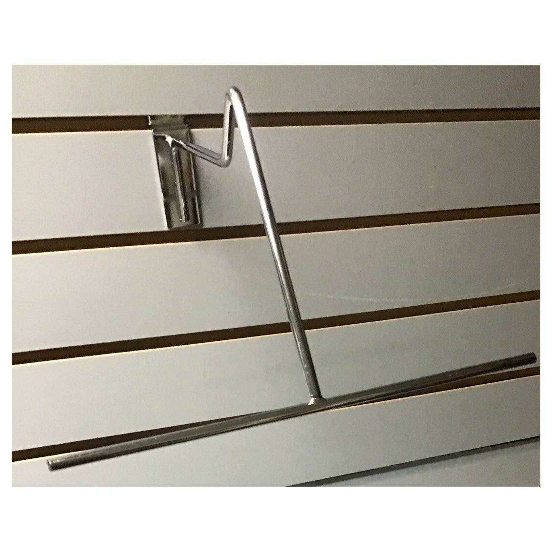 10Pack Chrome Cowboy Hat Holders for Slatwall Versatile Display for