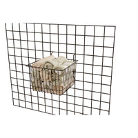 Set of 6 12"W x 12"D x 8"H Deep Baskets Fits Slatwall, Gridwall and Pegboard - ExecuSystems 