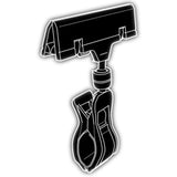 Rotating Black POP Sign Clip 4 Inch Pack of 25 - ExecuSystems