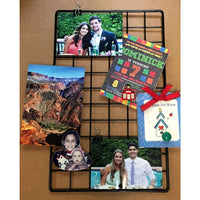 Black 10 inch x 16 inch Plastic Coated Wire Miniature Grid Panel for Business or Home Use - ExecuSystems 