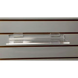 Clear Acrylic Slatwall Shelves 12 Inches Wide x 4 Inches Deep Set of 3 for Retail Display or Home Use - ExecuSystems 
