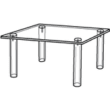 Acrylic Tables in 20 Different Sizes for Retail Display or Home Use - ExecuSystems 
