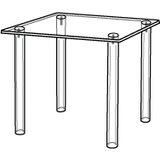 Acrylic Tables in 20 Different Sizes for Retail Display or Home Use - ExecuSystems 