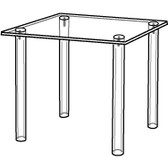 Acrylic Tables in 20 Different Sizes for Retail Display or Home Use - ExecuSystems 