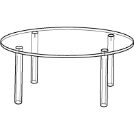 Acrylic Tables in 20 Different Sizes for Retail Display or Home Use - ExecuSystems 