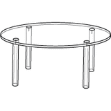 Acrylic Tables in 20 Different Sizes for Retail Display or Home Use - ExecuSystems 