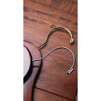 17" Walnut Wood Combo Hanger W/ Clips & Notches Box of 100 - ExecuSystems 