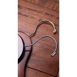 17" Walnut Wood Combo Hanger W/ Clips & Notches Box of 100 - ExecuSystems 