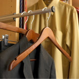 17" Walnut Wood Top Hanger W/ Notches Box of 100 - ExecuSystems 