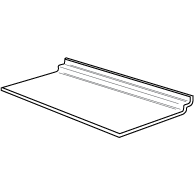 Economy Slatwall Shelf, 9"w x 4"d - ExecuSystems 