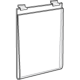 Crystal Clear Sturdy Acrylic Slatwall Sign Holders...Choose from 14 Sizes...FREE SHIPPING - ExecuSystems 