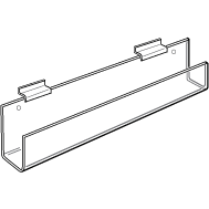 Slatwall Acrylic Card Rack 11-3/4 Inches Wide - ExecuSystems 