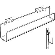 Slatwall Acrylic Card Rack 11-3/4 Inches Wide - ExecuSystems 