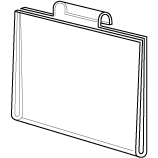 Acrylic Gridwall Signholder - Sturdy 3/8 Inches Thick - 16 sizes to choose from - ExecuSystems 