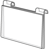 Acrylic Gridwall Signholder - Sturdy 3/8 Inches Thick - 16 sizes to choose from - ExecuSystems 