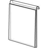 Acrylic Gridwall Signholder - Sturdy 3/8 Inches Thick - 16 sizes to choose from - ExecuSystems 