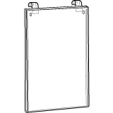 Acrylic Gridwall Signholder - Sturdy 3/8 Inches Thick - 16 sizes to choose from - ExecuSystems 