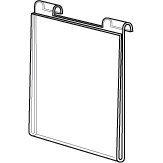 Acrylic Gridwall Signholder - Sturdy 3/8 Inches Thick - 16 sizes to choose from - ExecuSystems 