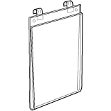 Acrylic Gridwall Signholder - Sturdy 3/8 Inches Thick - 16 sizes to choose from - ExecuSystems 