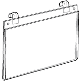Acrylic Gridwall Signholder - Sturdy 3/8 Inches Thick - 16 sizes to choose from - ExecuSystems 