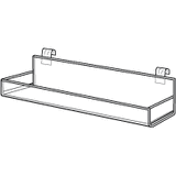 Acrylic Grid Shelf with Open or Closed Ends - ExecuSystems 