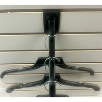 Set of 5 Black 16 Inch Long 6 Ball Slatwall Waterfall Displays for Retail Display or Home Use - ExecuSystems 