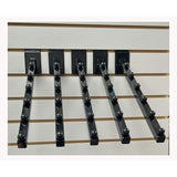 Set of 5 Black 16 Inch Long 6 Ball Slatwall Waterfall Displays for Retail Display or Home Use - ExecuSystems 