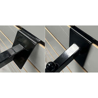 Set of 5 Black 16 Inch Long 6 Ball Slatwall Waterfall Displays for Retail Display or Home Use - ExecuSystems 