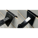 Set of 5 Black 16 Inch Long 6 Ball Slatwall Waterfall Displays for Retail Display or Home Use - ExecuSystems 