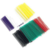 Standard Tagging Gun Barbs Fasteners 1 Inch 500 Each of Clear Green Purple Yellow Red Black 3000 Total Barbs - ExecuSystems 