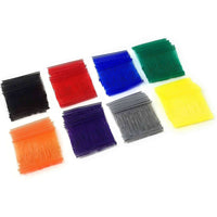 Standard Tagging Gun Barbs Fasteners 3 Inch 500 Each of Black Red Blue Green Orange Purple Grey Yellow 4000 Total Barbs - ExecuSystems 
