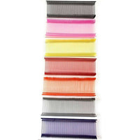 Standard Tagging Gun Barbs Fasteners 1 Inch 500 Each of Black Red Orange Yellow Pink Purple Grey 3500 Total Barbs - ExecuSystems 