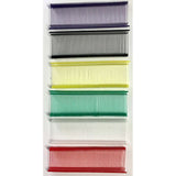 Standard Tagging Gun Barbs Fasteners 1 Inch 500 Each of Clear Green Purple Yellow Red Black 3000 Total Barbs - ExecuSystems 