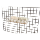 Set of 6 Double Sloping All Purpose Baskets 24"W x 10"Dx 5"H Fits Slatwall, Gridwall and Pegboard - ExecuSystems 