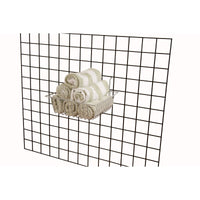 Set of 6 Small All Purpose Baskets 12"W x 12"D x 4"H Fits Slatwall, Gridwall and Pegboard - ExecuSystems 