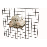 Set of 6 15"W x 12"D x 5"H Sloping Baskets Fit Slatwall, Gridwall and Pegboard - ExecuSystems 
