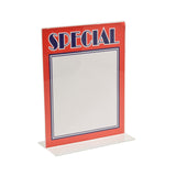 Bottom Load 8.5 Inch x 11 Inch Clear Acrylic Case of 24 - ExecuSystems 