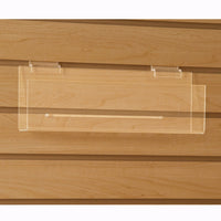 Acrylic Greeting Card Shelf with 3 Inch Lip for Slatwall - ExecuSystems 