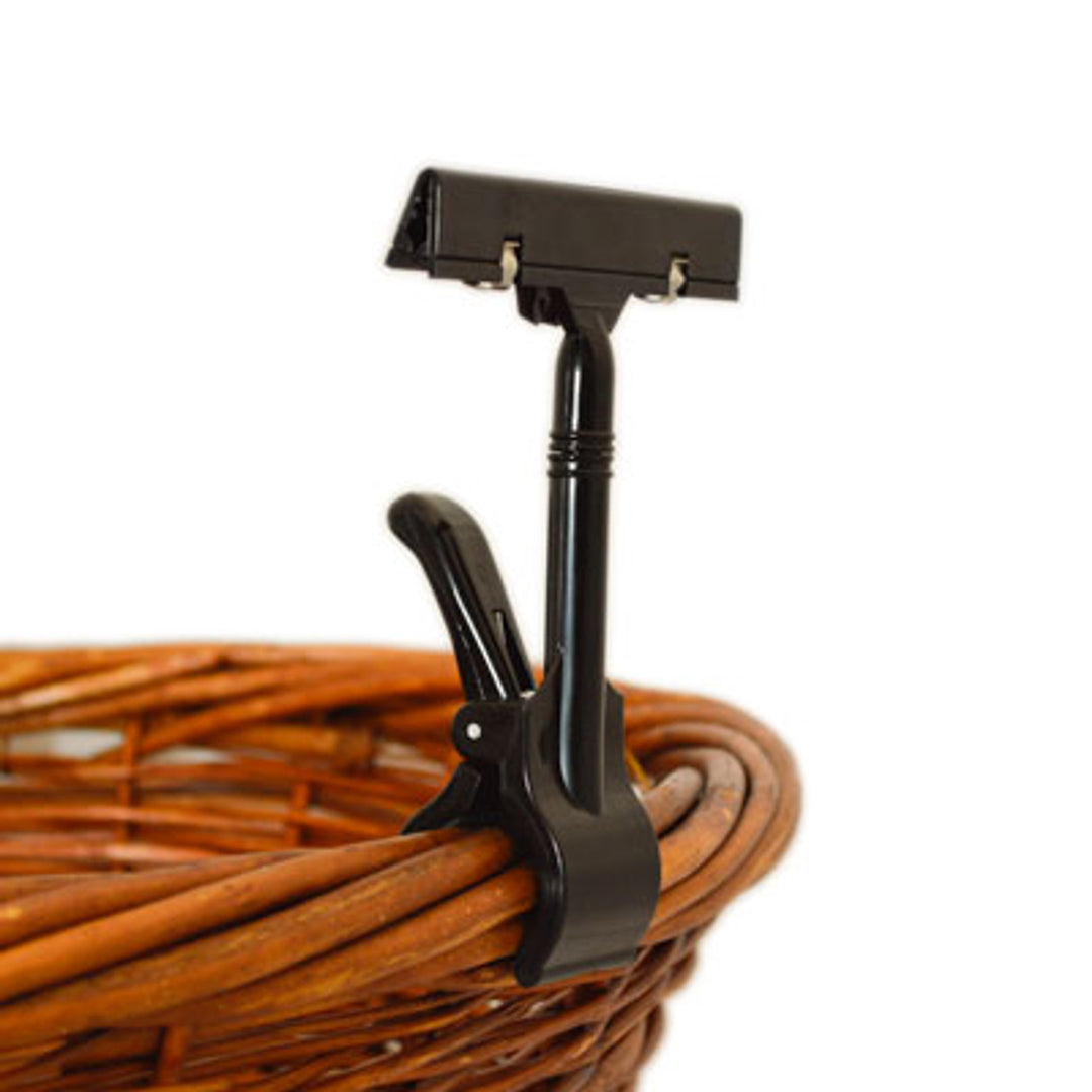 Rotating Black POP Sign Clip 6 Inch Pack of 10 – ExecuSystems