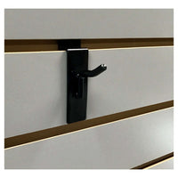 Black 1 Inch Utility Slatwall Hooks Set of 20 Pieces for Retail Display or Home Use - ExecuSystems 