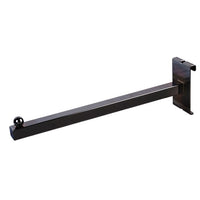 12 Inch Straight Arm Square Tubing Faceout for Grid Panels Case of 24 - ExecuSystems 