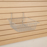 Set of 6 Small All Purpose Baskets 12"W x 12"D x 4"H Fits Slatwall, Gridwall and Pegboard - ExecuSystems 