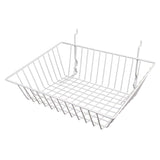 Set of 6 15"W x 12"D x 5"H Sloping Baskets Fit Slatwall, Gridwall and Pegboard - ExecuSystems 