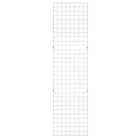 2'x8' PORTABLE GRID PANEL - Chrome Set of 3 - ExecuSystems