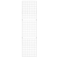 2'x8' PORTABLE GRID PANEL - Chrome Set of 3 - ExecuSystems