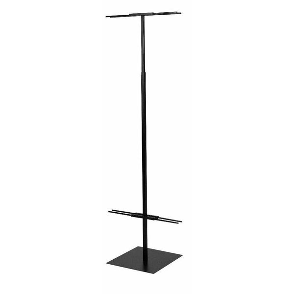 Adjustable Floor Standing Bulleting Sign Holder With Flat Base - ExecuSystems 