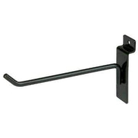 Deluxe 6 Inch Slatwall Hooks in Chrome Black and White - ExecuSystems