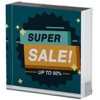 Acrylic Block Sign Holder - ExecuSystems 