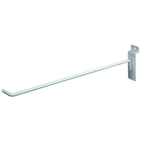12 Inch Slatwall Hooks in Chrome Black and White - ExecuSystems