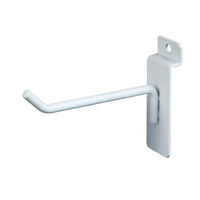 4 Inch Slatwall Hooks in Chrome Black and White - ExecuSystems